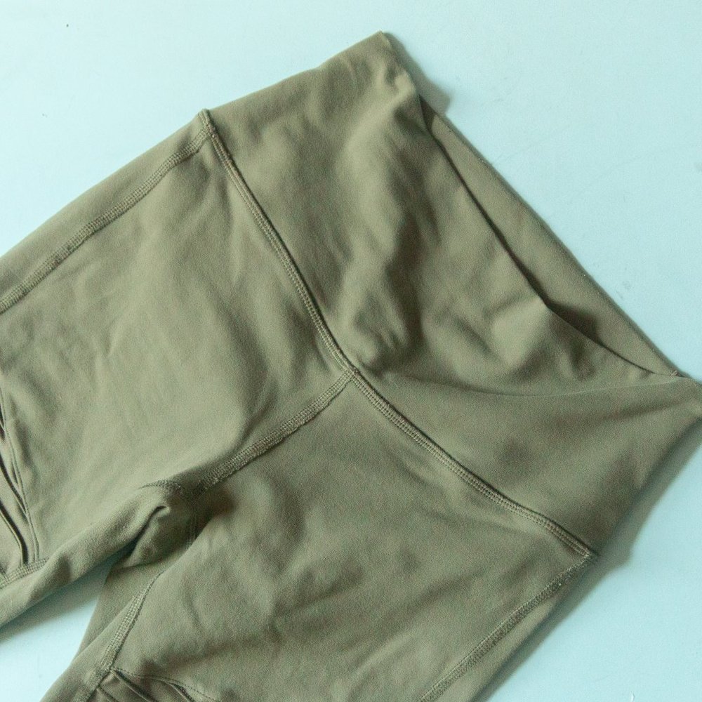 ALO Yoga Olive Green High-Waist Moto Leggings - Picture 4 of 10